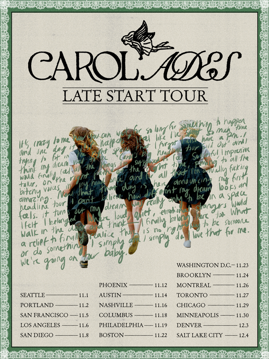 Carol Ades "Late Start" Tour Poster